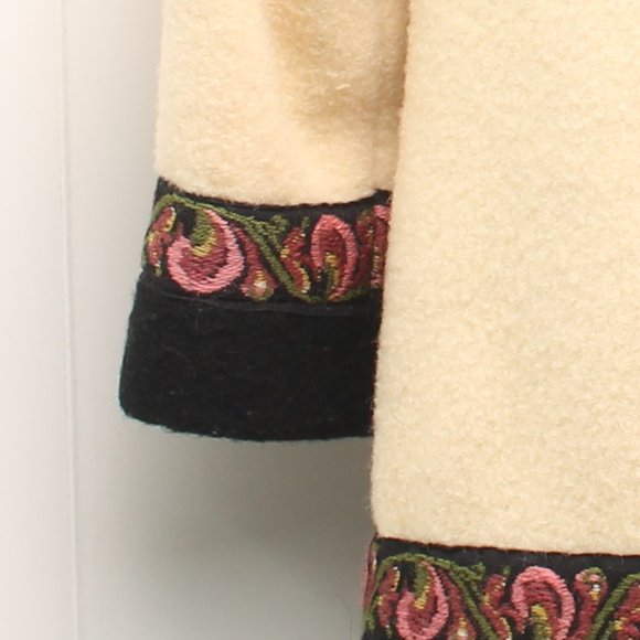 Vintage Firda 100% Wool Jacket Women's 44 Floral Granny Core  Embroidered - Picture 8 of 16